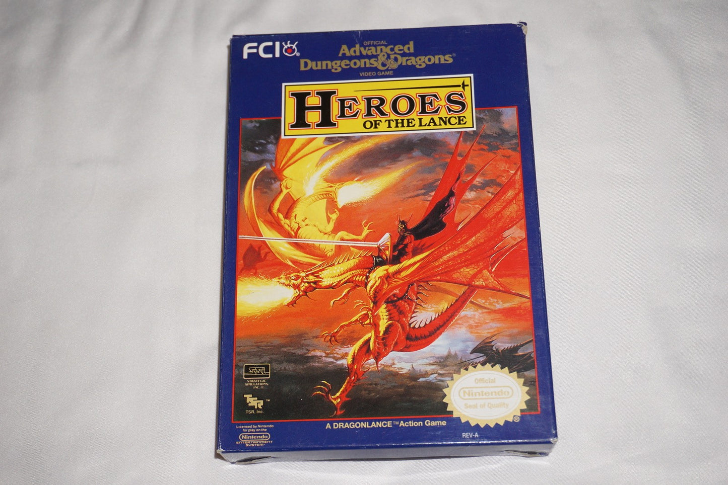 Advanced Dungeons & Dragons: Heroes of Lance (Nintendo NES) Complete in Box CIB