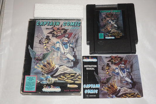 Captain Comic BLACK (Nintendo NES) Complete in Box CIB #2