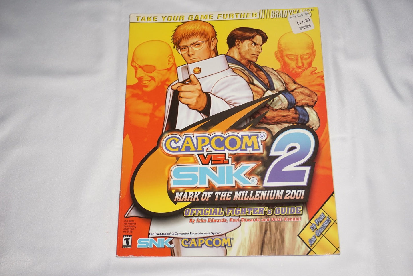 Capcom vs Snk 2 Brady Official Strategy Guide Playstation 2 ps2