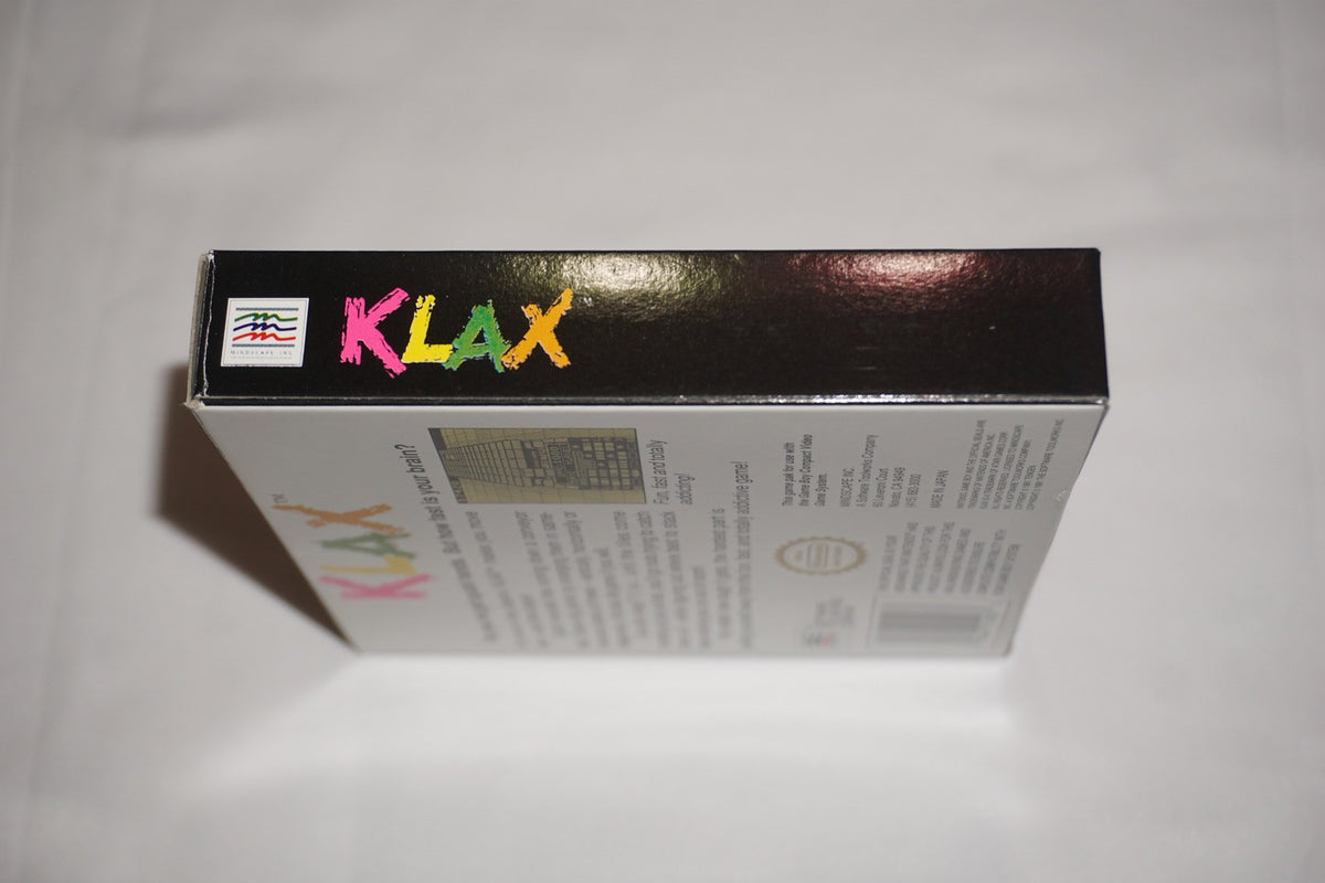 Klax (Nintendo Game Boy Gameboy) Complete in Box CIB