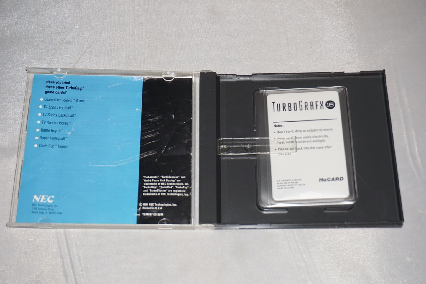 Andre Panza Kickboxing (Turbo Grafx 16 tg16) Complete in Case Turbografx