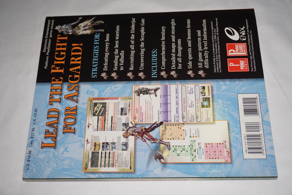 Valkyrie Profile Prima Official Strategy Guide Playstation ps1
