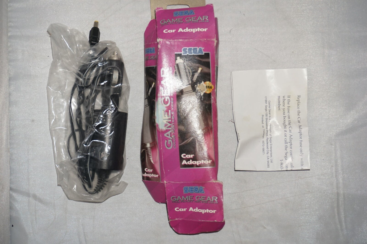 Car Adaptor (Sega Game Gear) Complete in Box CIB Official