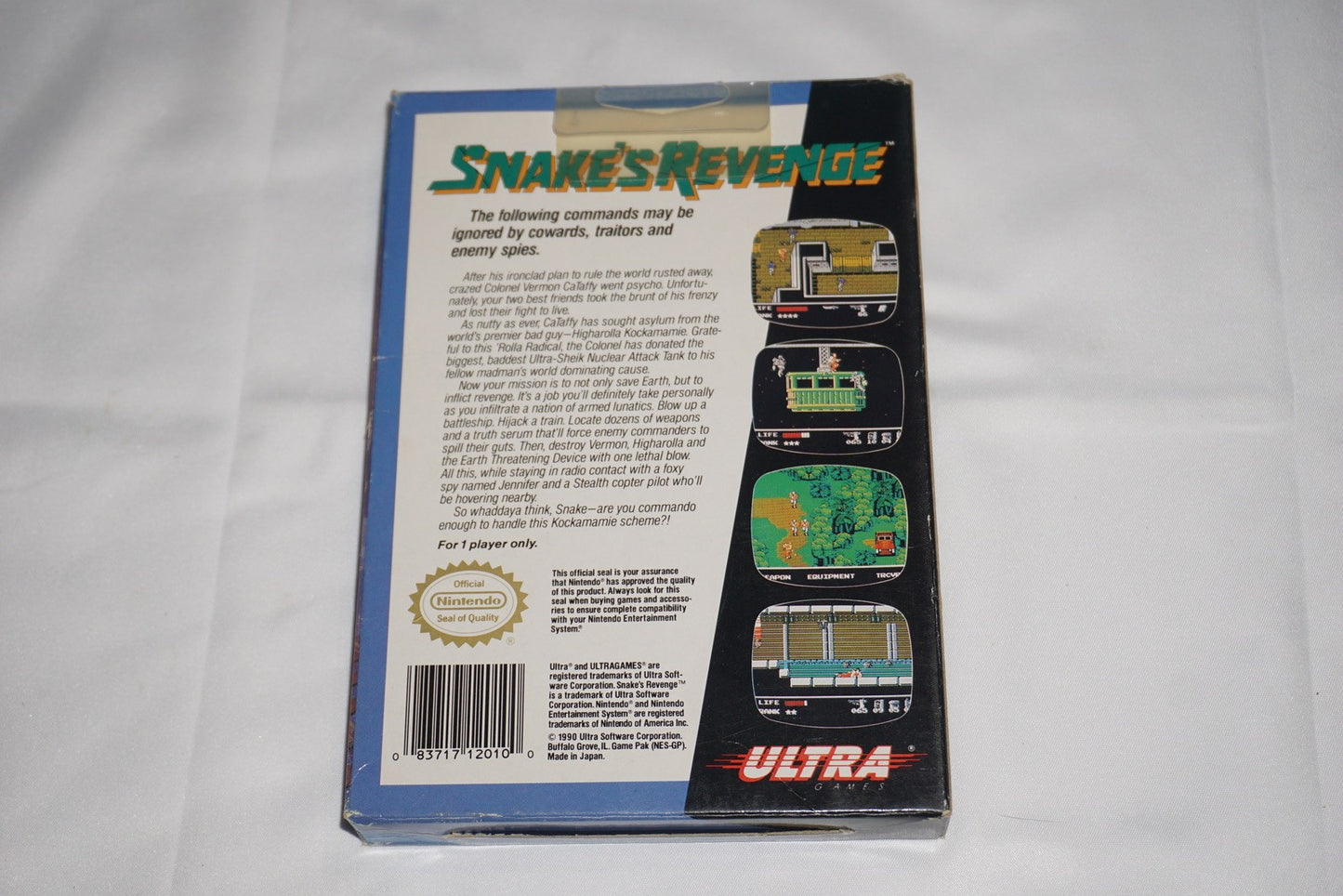 Snake's Revenge (Nintendo NES) Complete in Box CIB