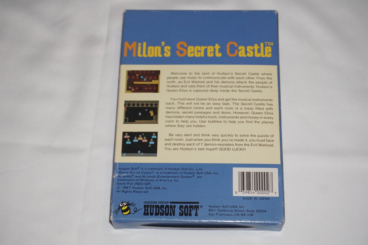 Milon's Secret Castle (Nintendo NES) Complete in Box CIB