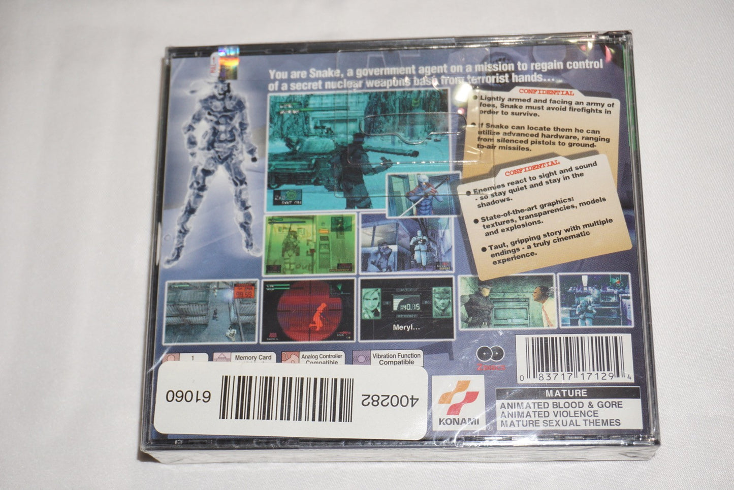 Metal Gear Solid GH (Sony Playstation 1 ps1) NEW Factory Sealed