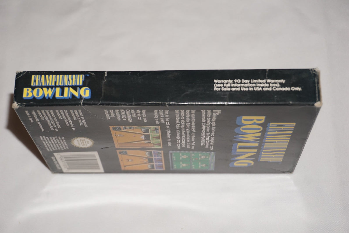 Championship Bowling (Nintendo NES) Complete in Box CIB