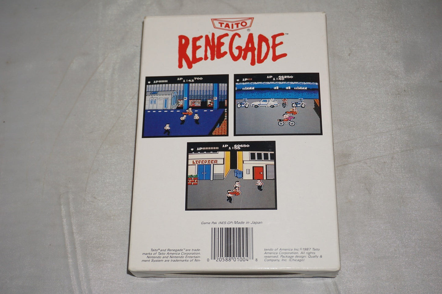Renegade (Nintendo NES) Complete in Box w/ Reg Card CIB
