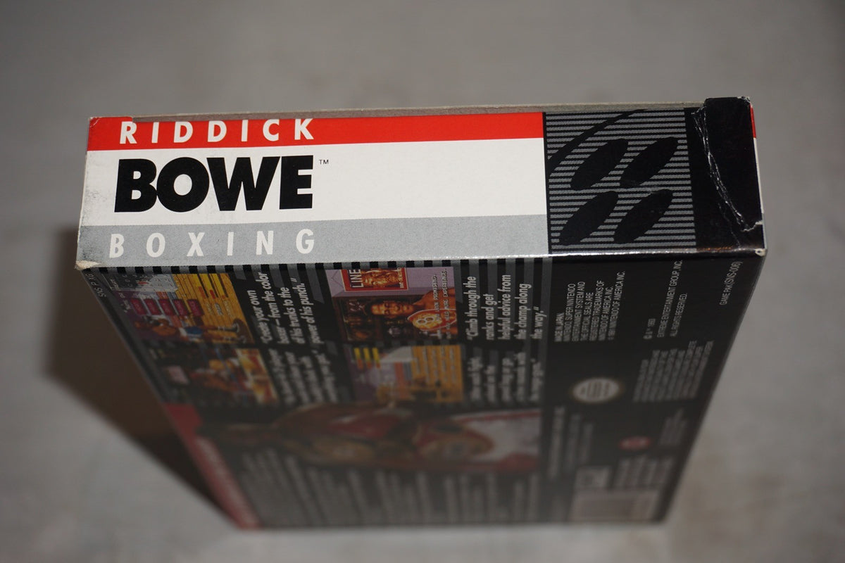 Riddick Bowe Boxing (Super Nintendo SNES) Complete in Box CIB