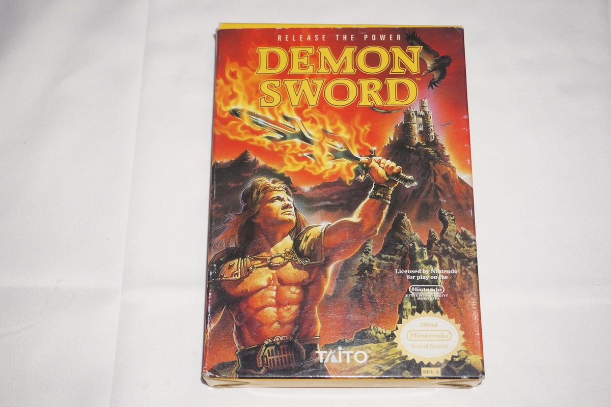Demon Sword (Nintendo NES) Complete in Box w/ Reg Card CIB