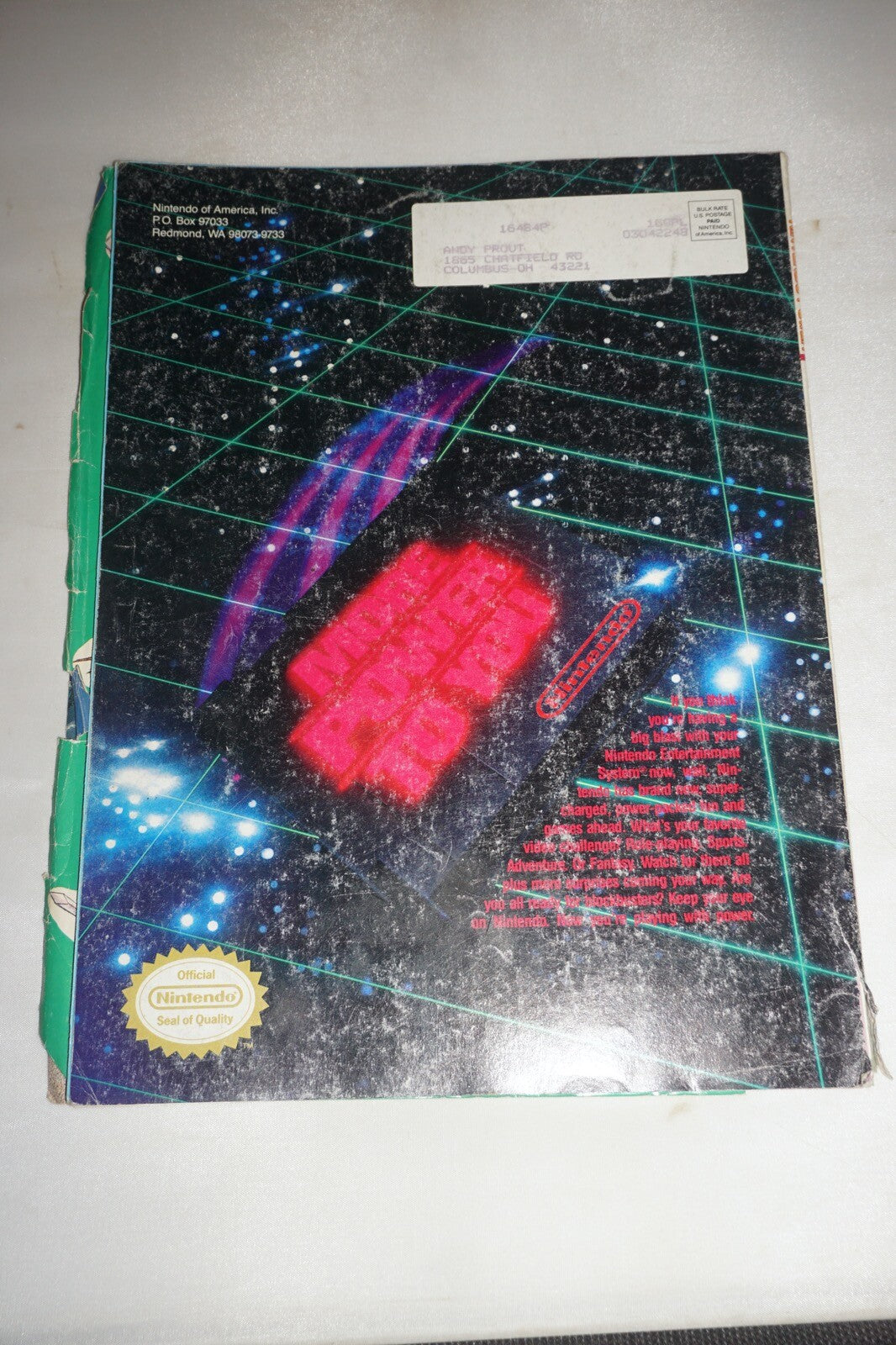 January/February 1989 Zelda II Nintendo Power Magazine #5 Poster