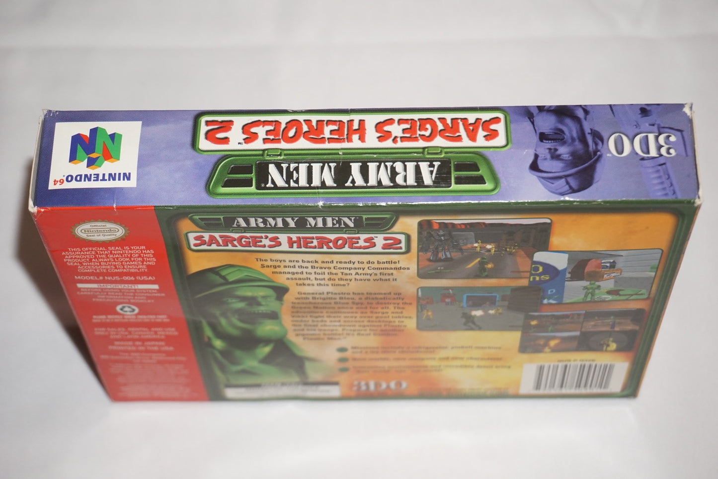 Army Men Sarge's Heroes 2 (Nintendo 64 N64) Complete in Box CIB