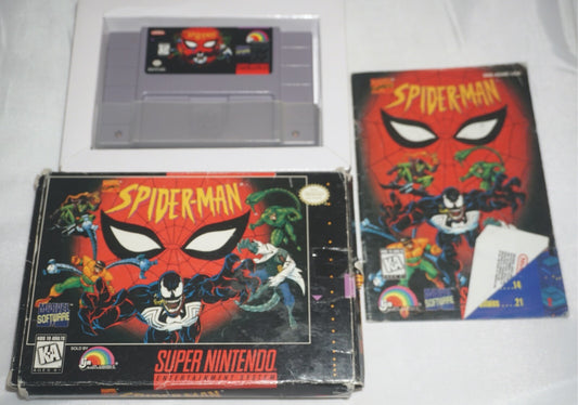 Spider-Man (Super Nintendo SNES) Complete in Box CIB