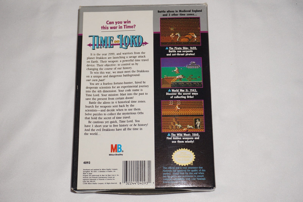 Time Lord (Nintendo NES) Complete in Box CIB