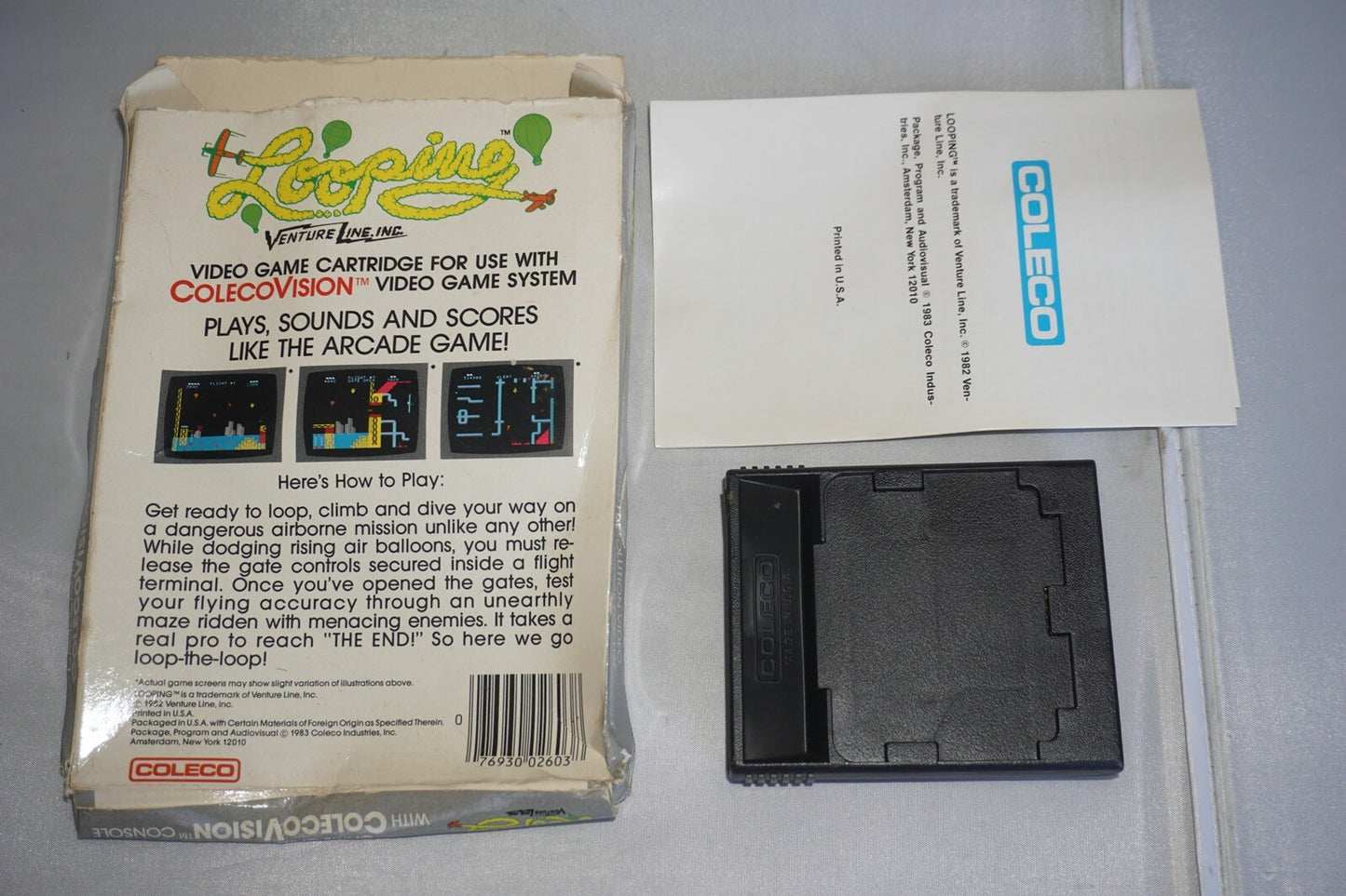 Looping (Colecovision) Complete In Box #3
