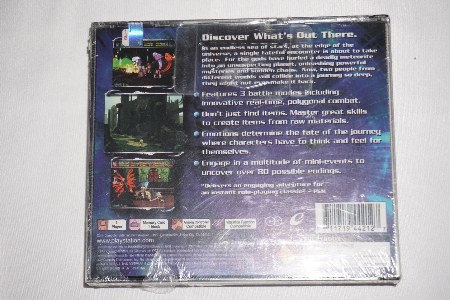 Star Ocean Second Story (Sony Playstation 1 ps1) NEW Factory Sealed