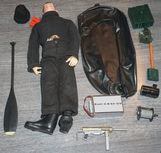 1964 Original & Complete Demolition Man With Boat G.I Joe Figure GI