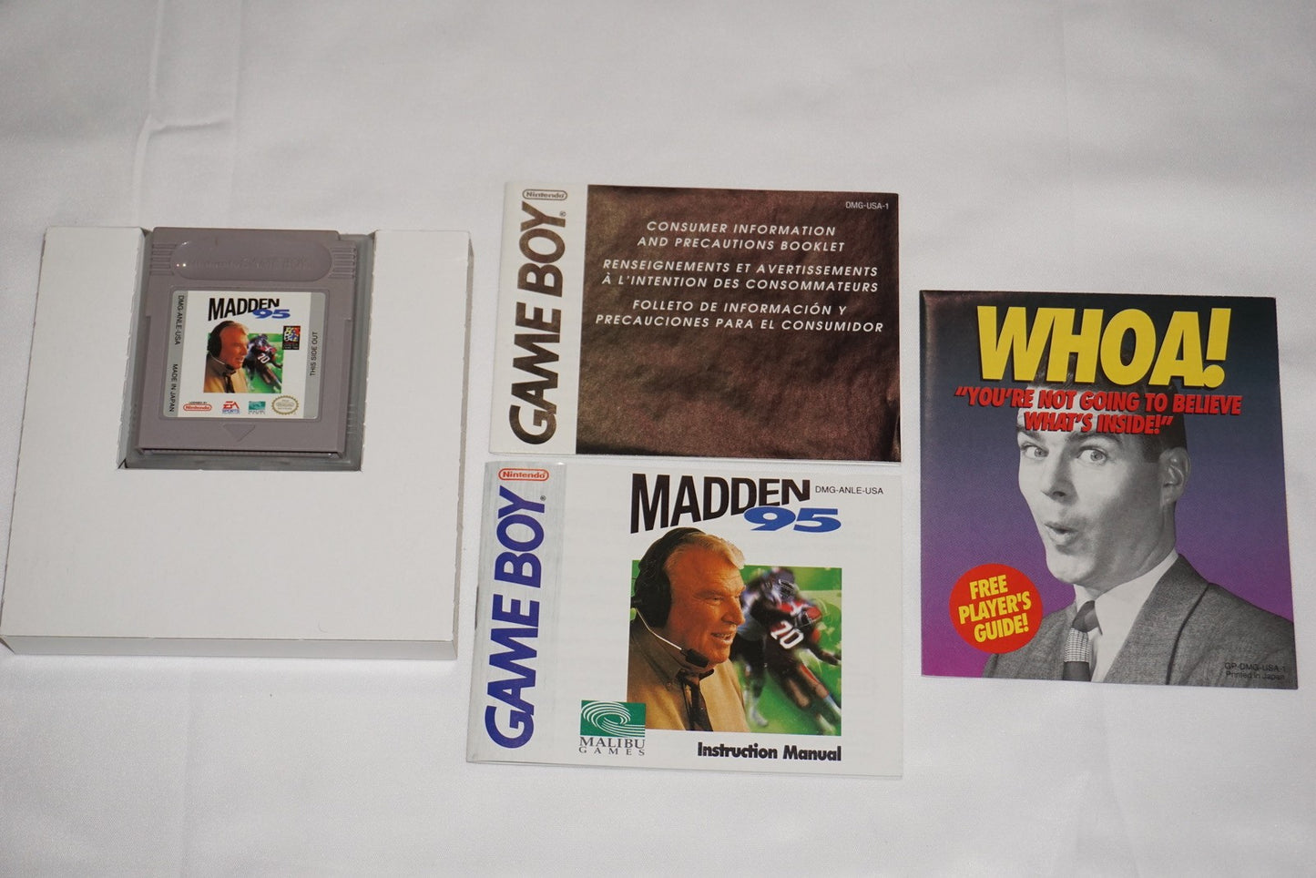 Madden 95 (Nintendo Game Boy Gameboy) Complete in Box CIB