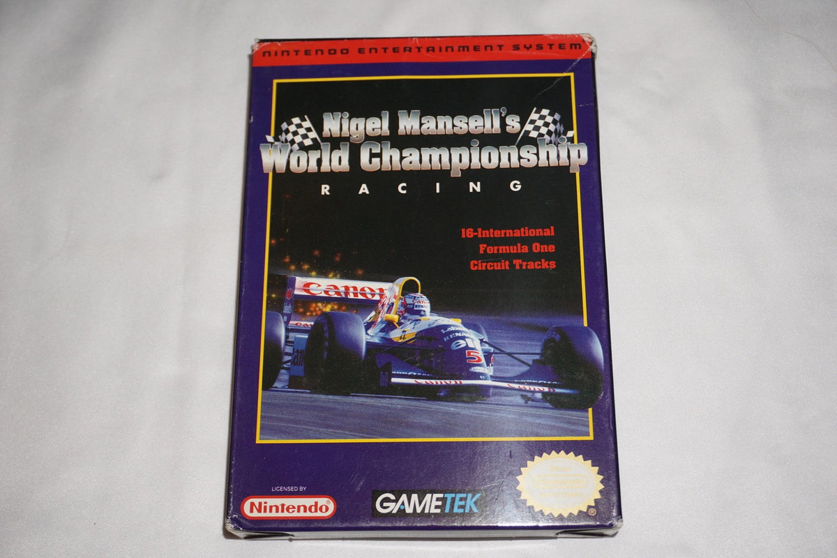 Nigel Mansell’s World Championship Racing (Nintendo NES) Complete Reg Poster CIB