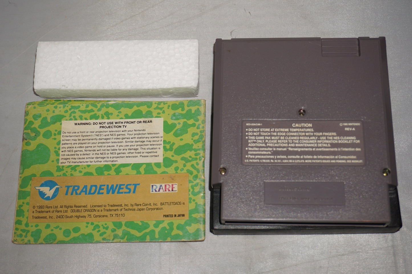Battletoads/Double Dragon (Nintendo NES) Complete in Box CIB