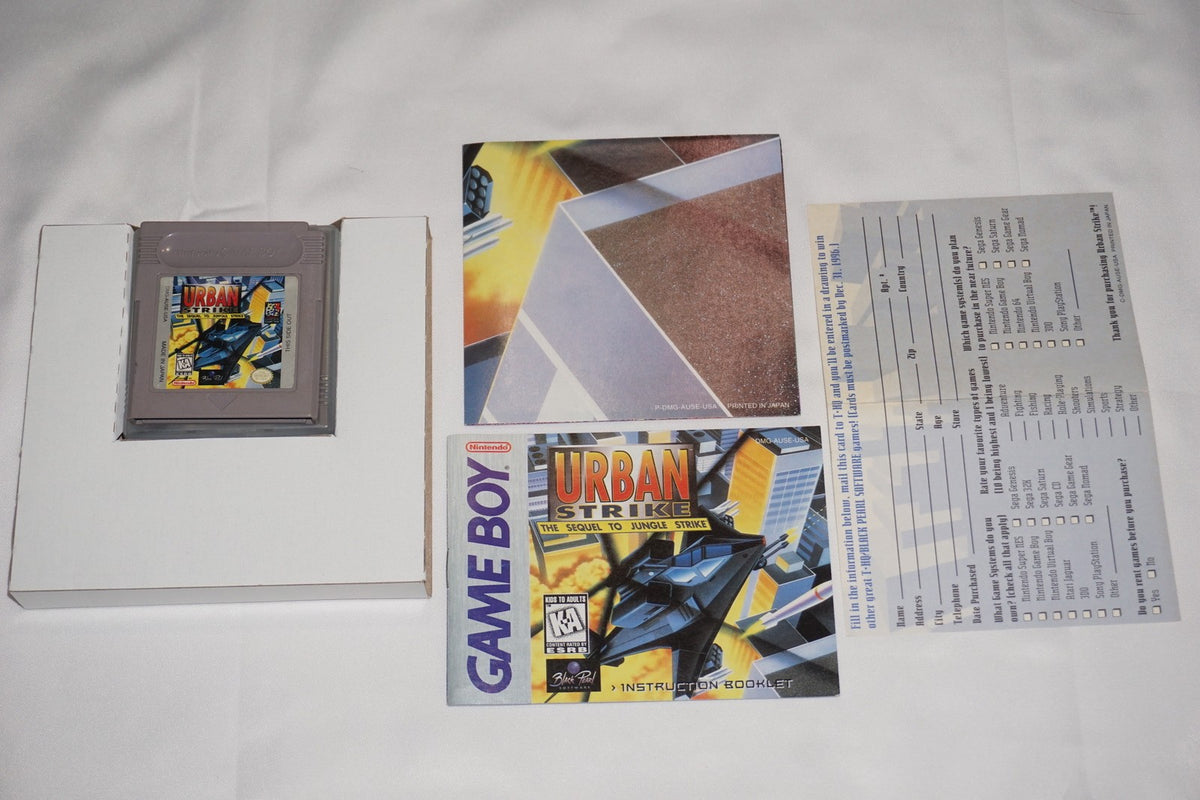 Urban Strike (Nintendo Game Boy Gameboy) Complete in Box w/ Reg Poster CIB