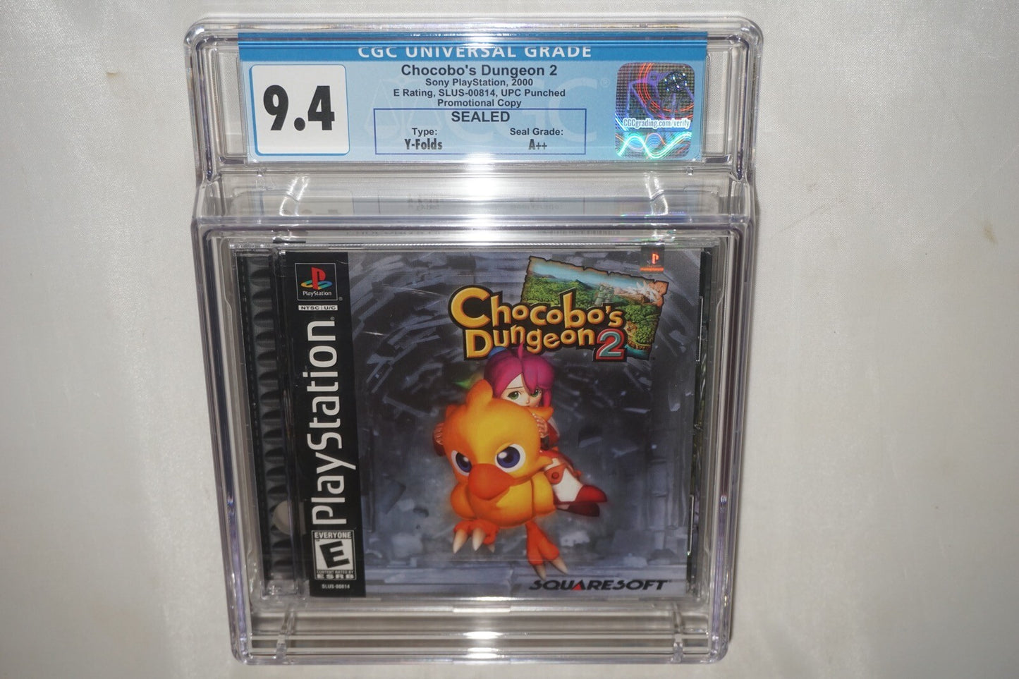 Chocobo’s Dungeon 2 (Sony Playstation ps1) CGC 9.4 A++ NEW Sealed