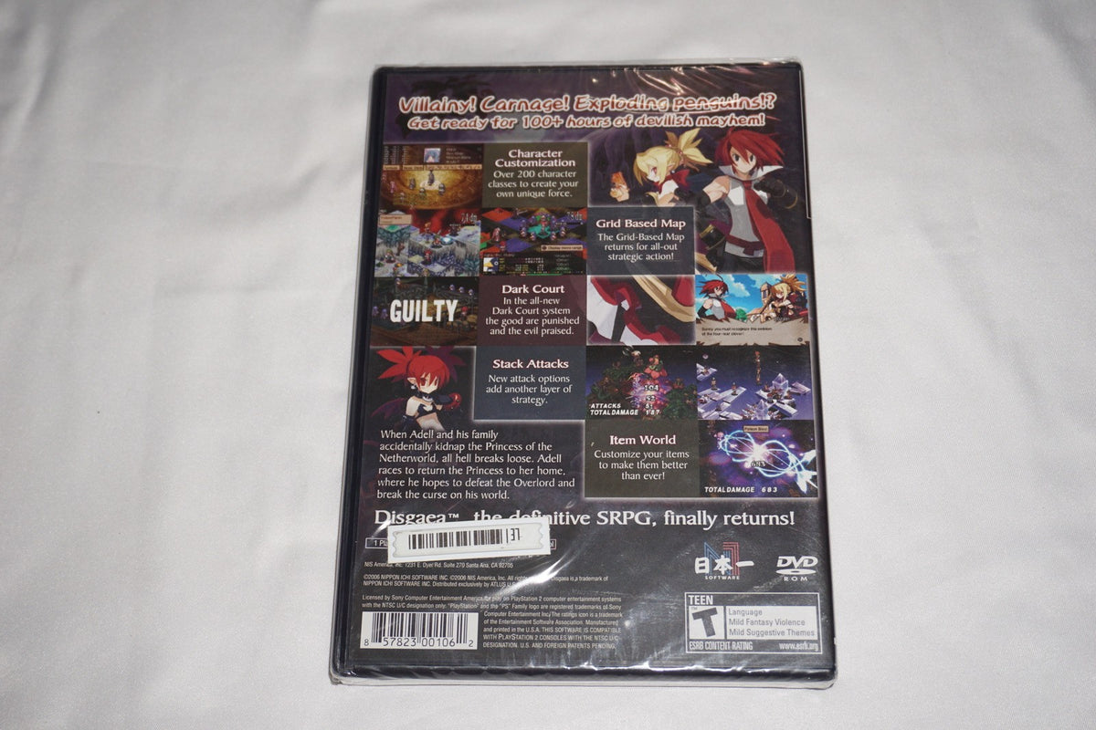 Disgaea 2: Cursed Memories (Sony Playstation 2 ps2) NEW Sealed