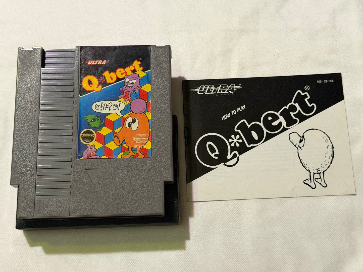 QBert Q Bert (Nintendo NES) Complete in Box CIB