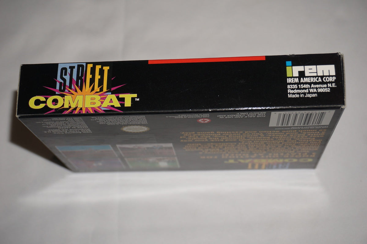 Street Combat (Super Nintendo SNES) Complete in Box CIB