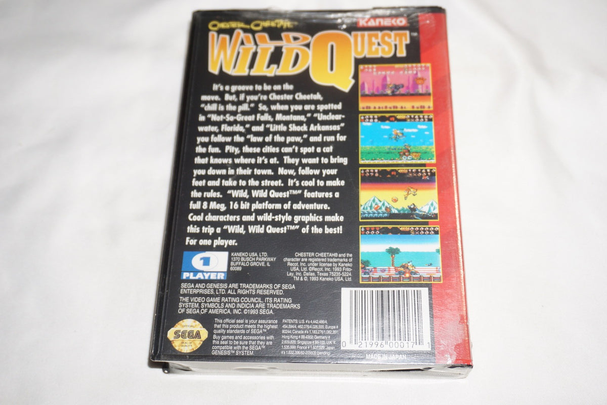Chester Cheetah: Wild Wild Quest (Sega Genesis) NEW Sealed