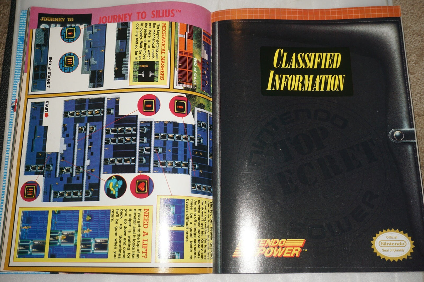 May/June 1990 Super Contra Nintendo Power Magazine #3 Poster Book