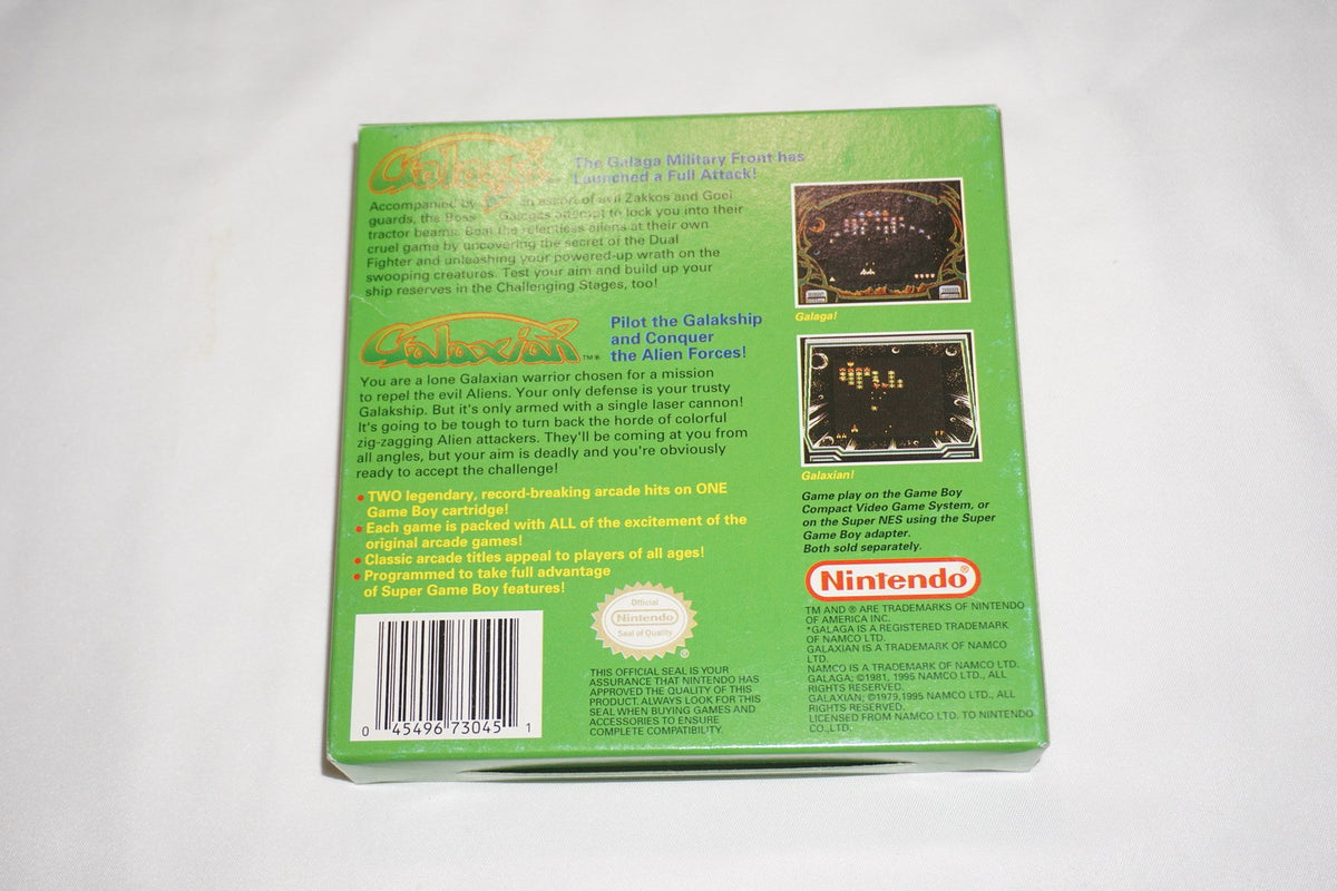 Arcade Classic 3: Galaga & Galaxian (Nintendo Game Boy) Complete in Box CIB