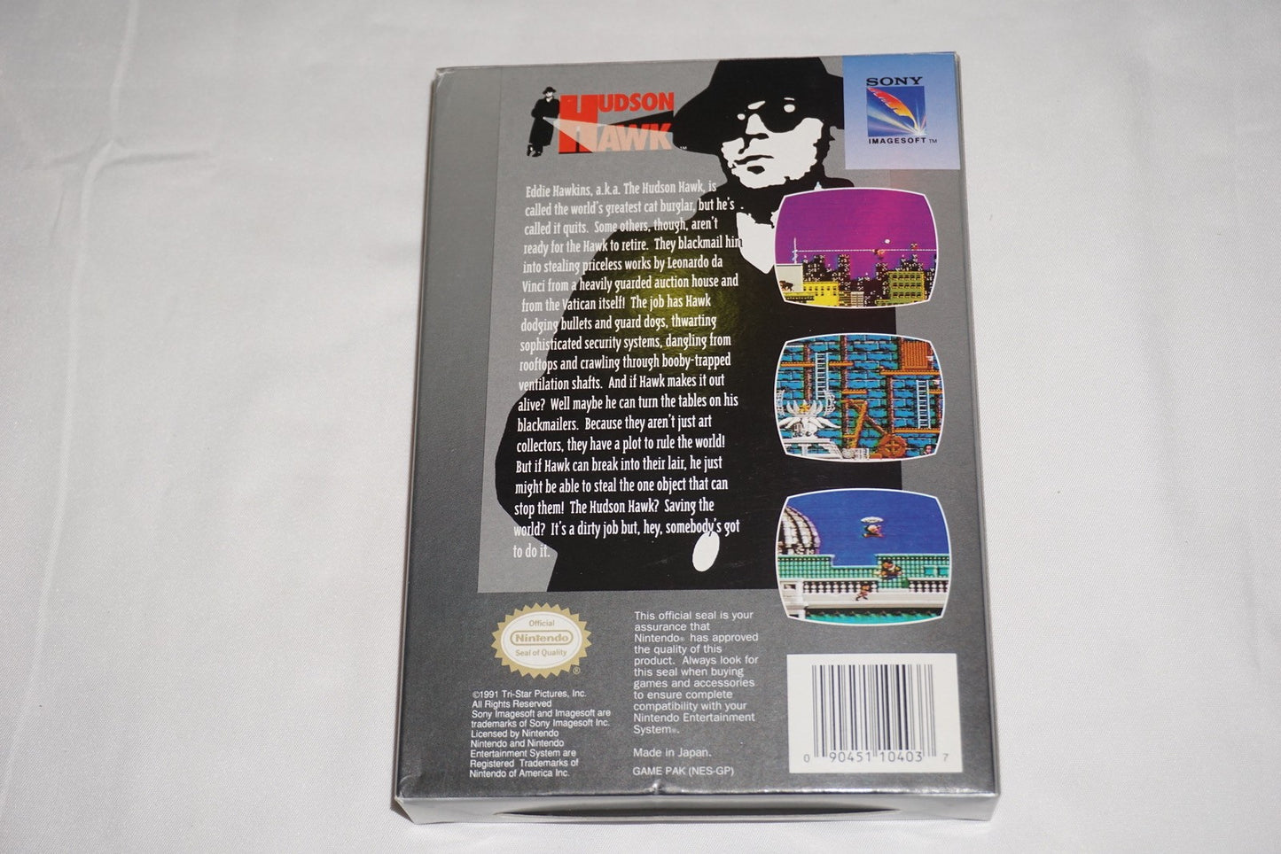 Hudson Hawk (Nintendo NES) Complete in Box CIB