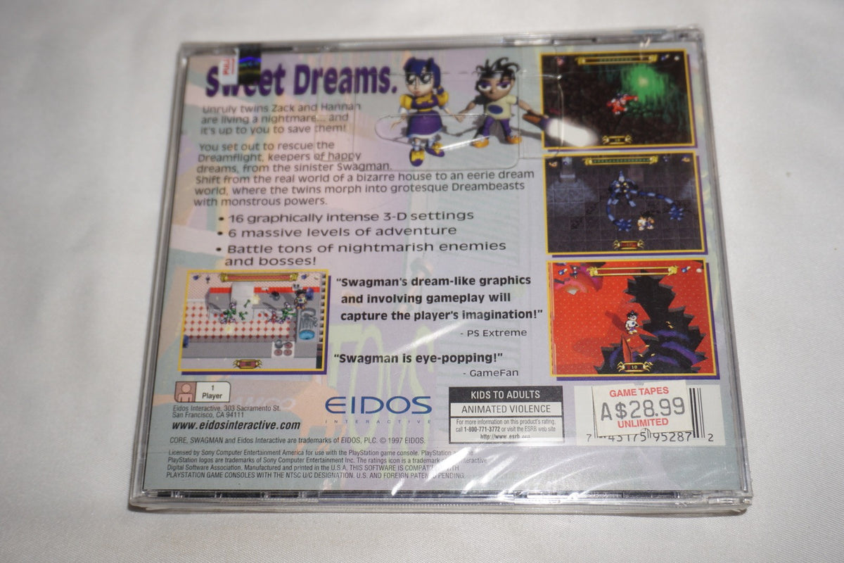 Swagman (Sony Playstation 1 ps1) NEW Sealed