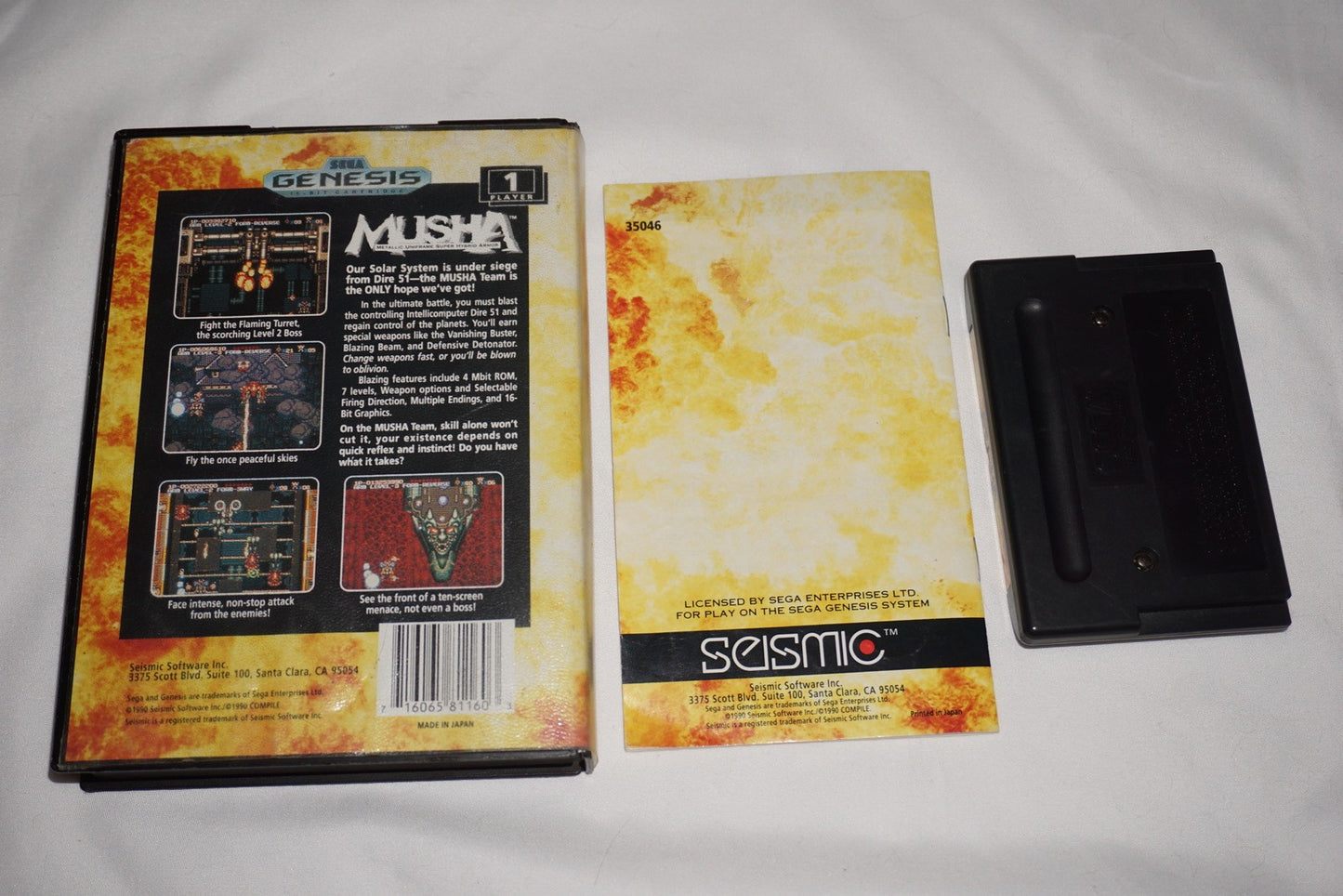 Musha M.u.s.h.a (Sega Genesis) Complete