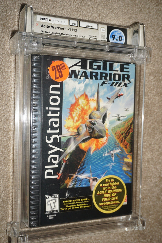 Agile Warrior (Sony Playstation 1 ps1) WATA 9.0 B+ NEW Sealed