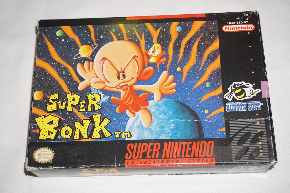 Super Bonk (Super Nintendo SNES) Complete in Box CIB