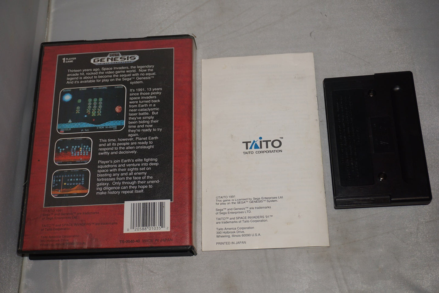 Space Invaders 91 (Sega Genesis) Complete