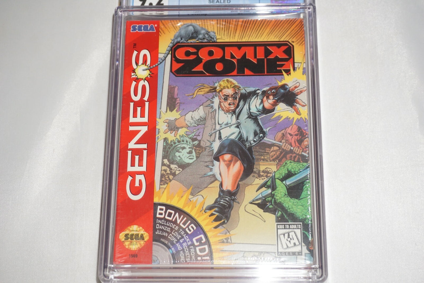 Comix Zone (Sega Genesis) CGC 9.2 B+ NEW Sealed
