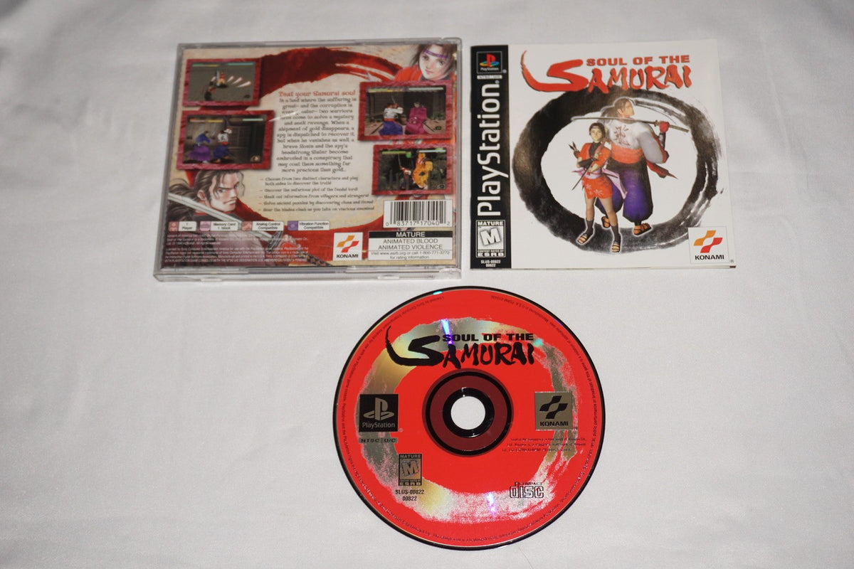 Soul of the Samurai (Sony Playstation 1 ps1) Complete w/ Reg Card