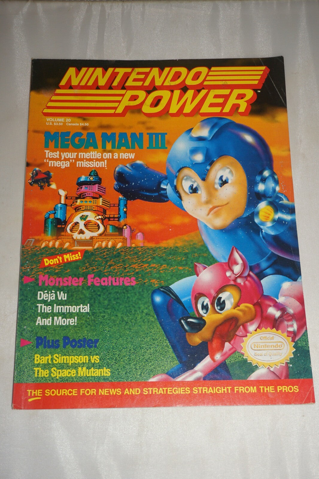 Nintendo Power Vol 20 Mega Man III 3 Magazine #2 Poster