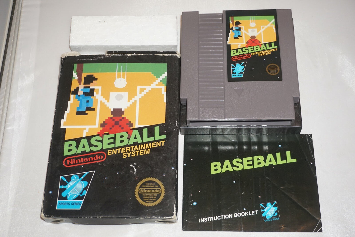 Baseball HANGTAB (Nintendo NES) Complete in Box CIB #2