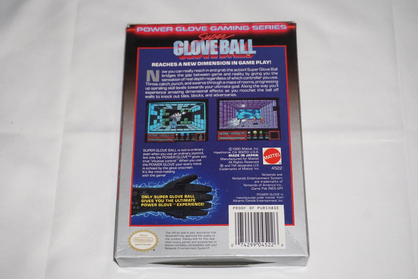 Super Glove Ball (Nintendo NES) Complete in Box CIB