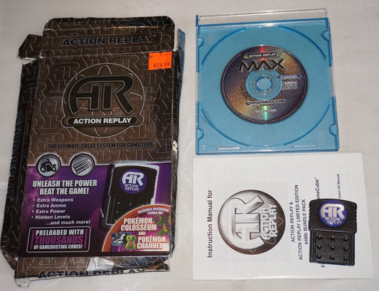 Action Replay Max (Nintendo Gamecube) Complete CIB Pokemon Colosseum Channel