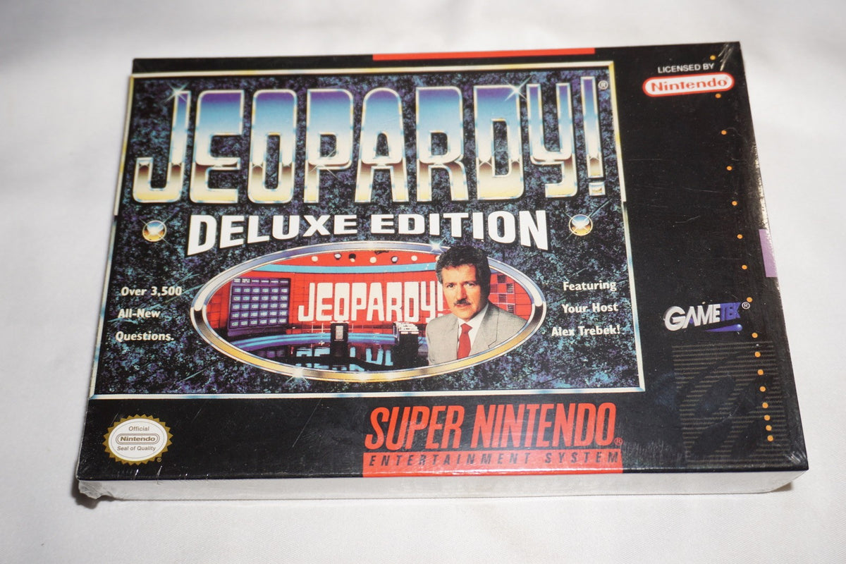 Jeopardy Deluxe Edition (Super Nintendo SNES) NEW Sealed