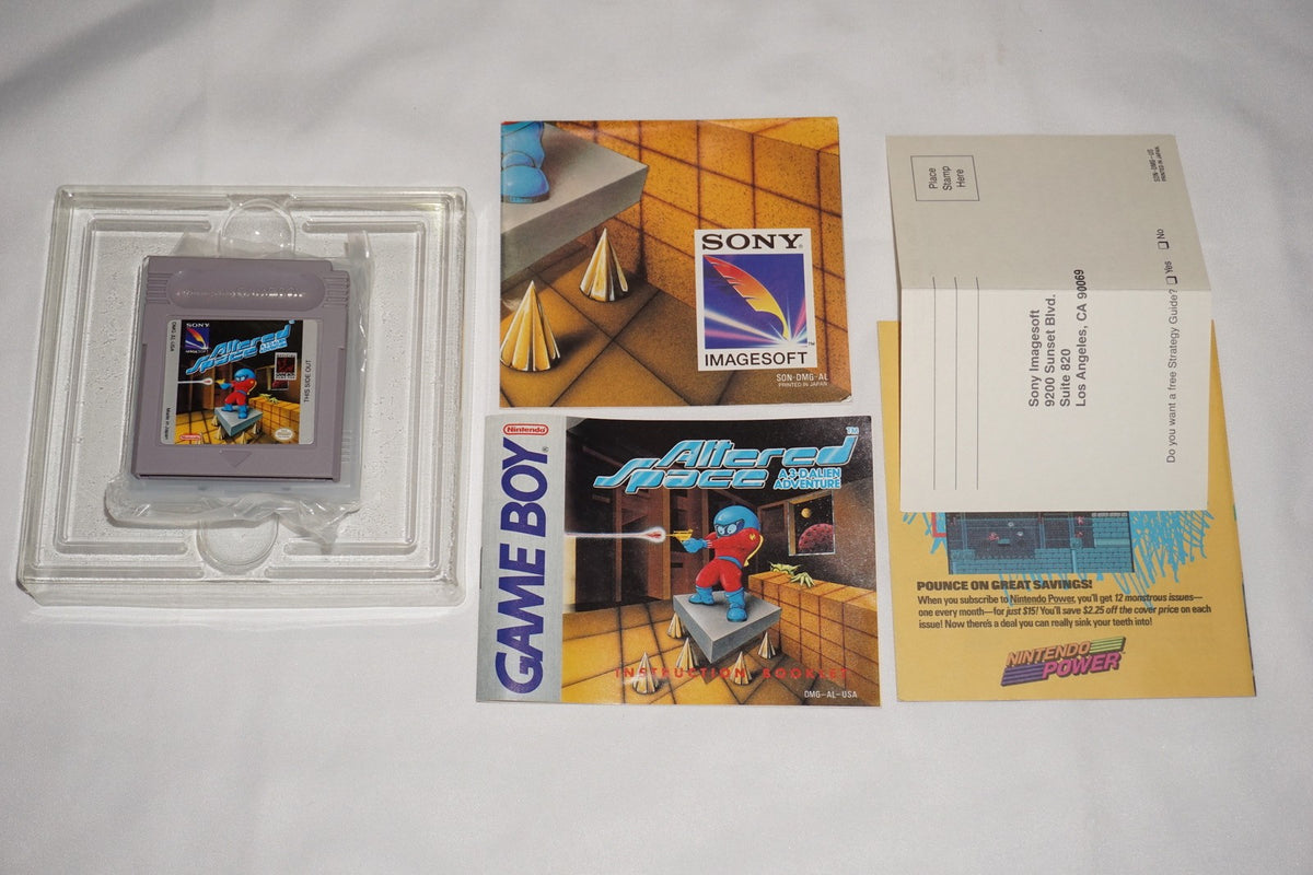 Altered Space (Nintendo Game Boy) Complete in Box w/ Reg Poster CIB