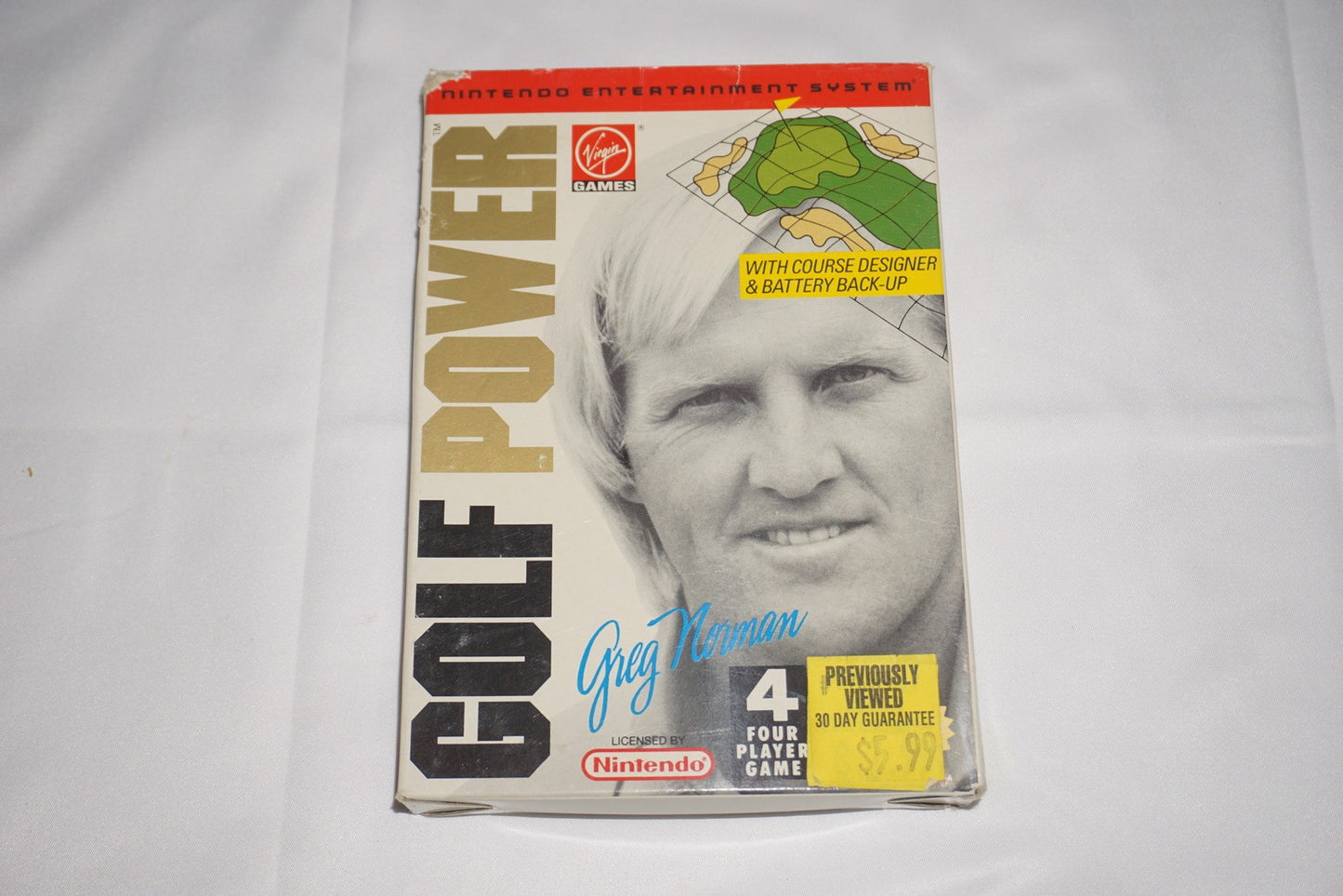 Greg Norman's Golf Power (Nintendo NES) Complete in Box CIB