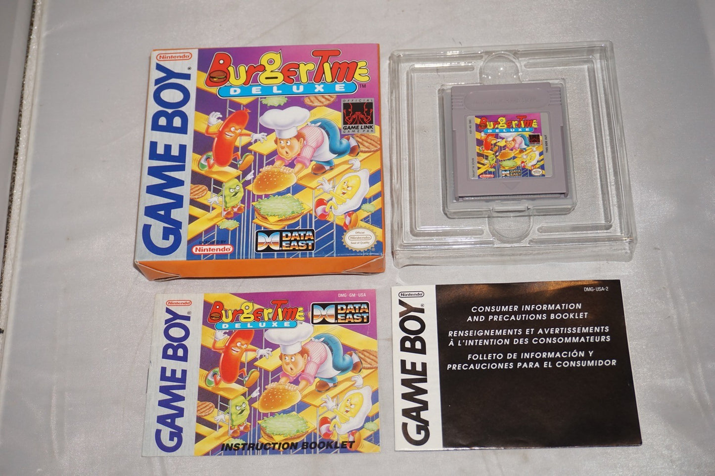Burgertime Deluxe (Nintendo Gameboy Game Boy GB) Complete CIB