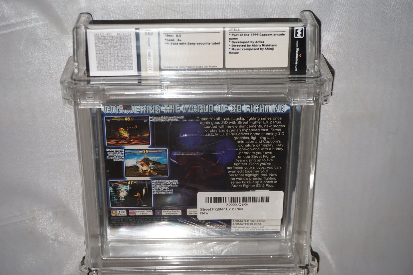 Street Fighter EX2 Plus EX 2 (Sony Playstation 1 ps1) WATA 8.5 A+ NEW Sealed