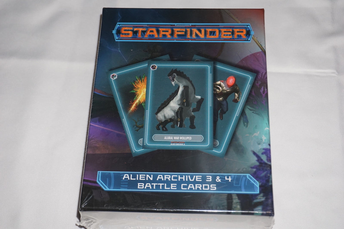 Starfinder Alien Archive 3 & 4 Battle Cards NEW Sealed